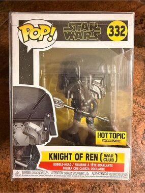 Funko Star Wars Pop! #332 Back Box Art – Black, Red, Yellow